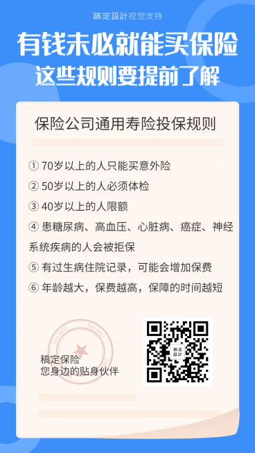 扁平简约保险须知模板预览效果
