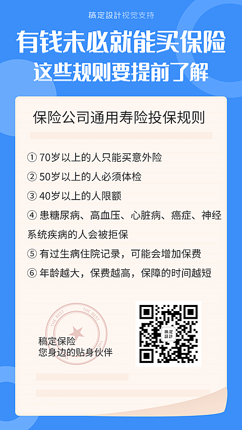 扁平简约保险须知模板
