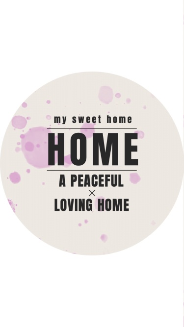 Watercolor Splashed Pattern Text Home Instagram Highlight