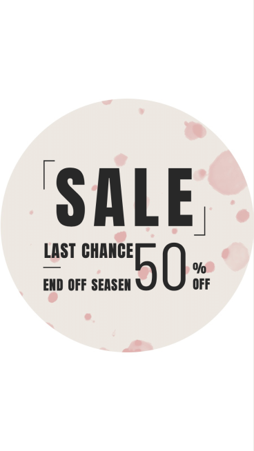 Watercolor Splashed Pattern Text Sale Instagram Highlight预览效果