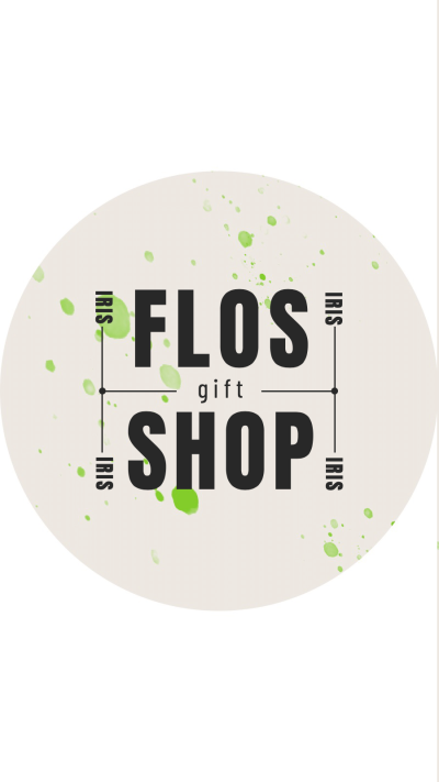 Watercolor Splashed Pattern Text Flos Shop Instagram Highlight