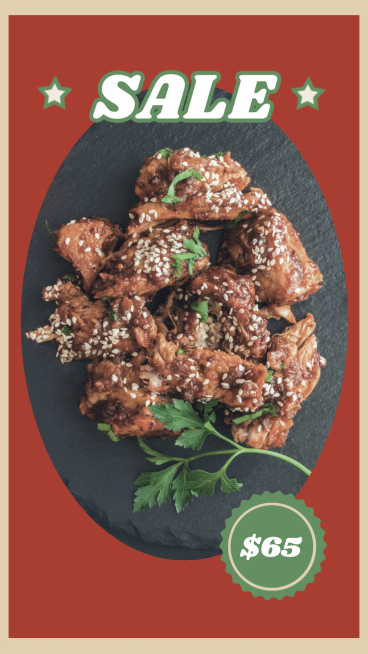 Retro Style Chinese Food Display Introduction Instagram Story预览效果