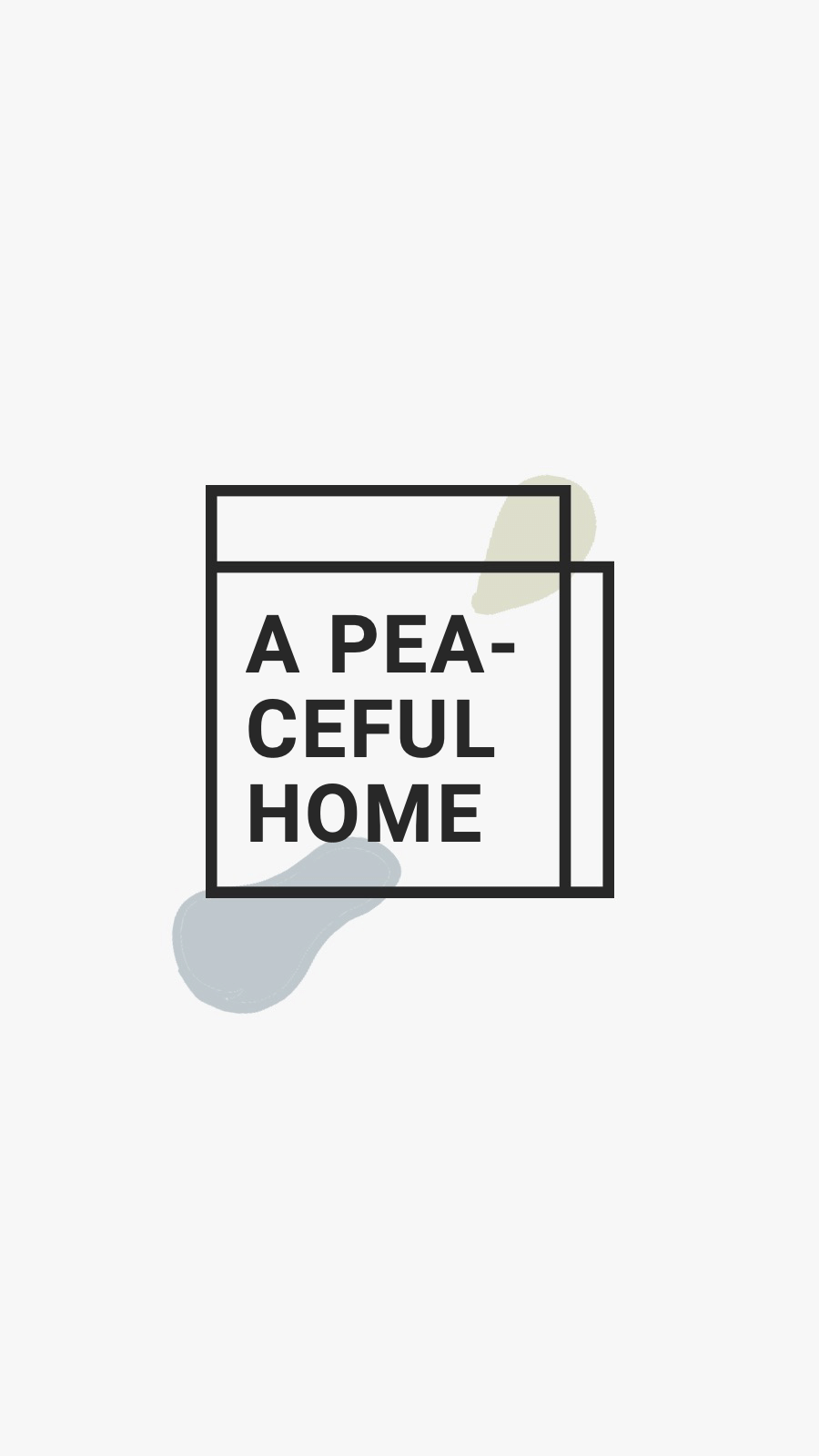 Simple Square Frame Text Peaceful Home Instagram Highlight
