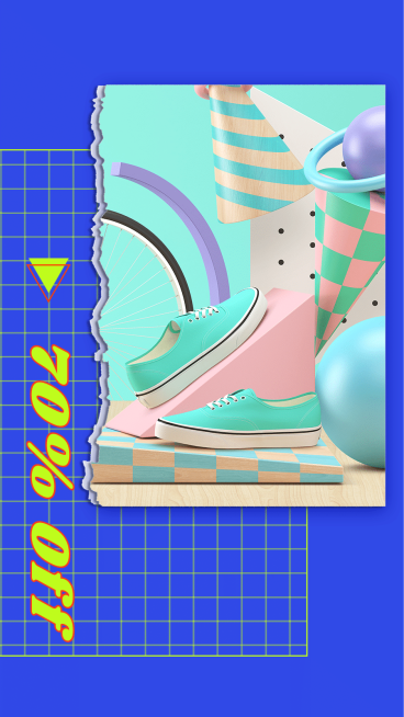 Creative Shoes Display Sale Instagram Story预览效果