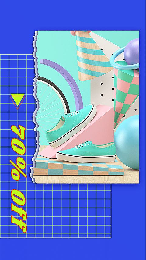 Creative Shoes Display Sale Instagram Story