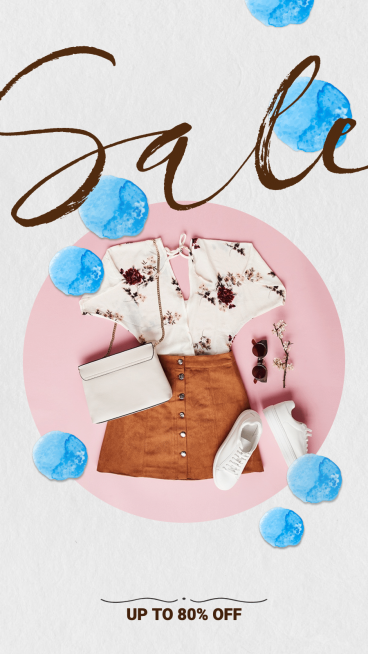 Spring Colors Women's Fashion Sale Ecommerce Story预览效果