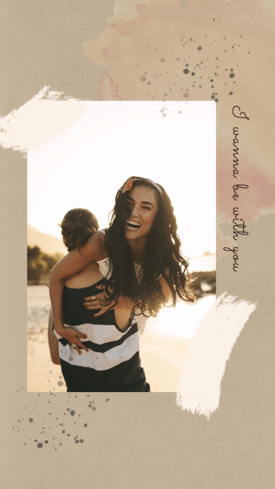 Literary Brush Element Couple Moment Record Instagram Story