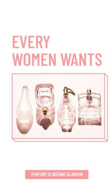 Simple Fashion Perfume Display Introduction Instagram Story预览效果