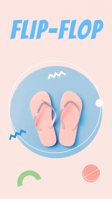 Simple Cute Flip-Flop New Arrival Display Instagram Story