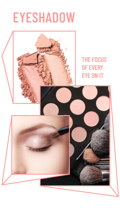 Simple Commercial Eyeshadow Display Introduction Instagram Story