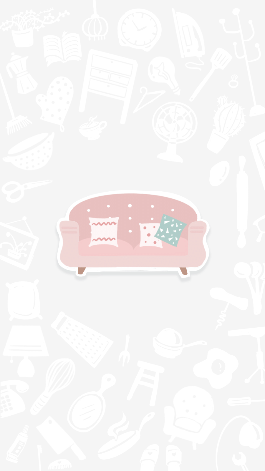 Furniture Sofa Picture Simple Cartoon Style Instagram Highlight