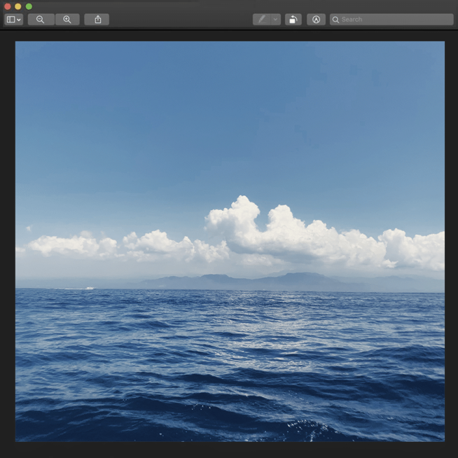 Sea Real Scene Photo Special Frame Cool Simple Fashion Style Instagram Post预览效果