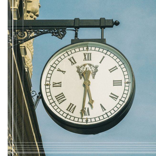 Simple Clock Display Travel Record Instagram Post预览效果