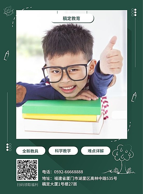 提高班培训招生张贴海报