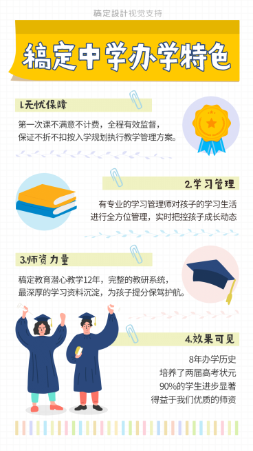 课业辅导招生小清新手帐预览效果