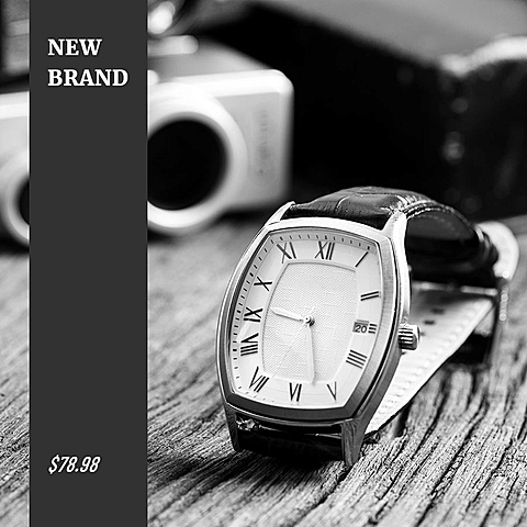 Retro Men's Watch New Arrival Introduction Instagram Post