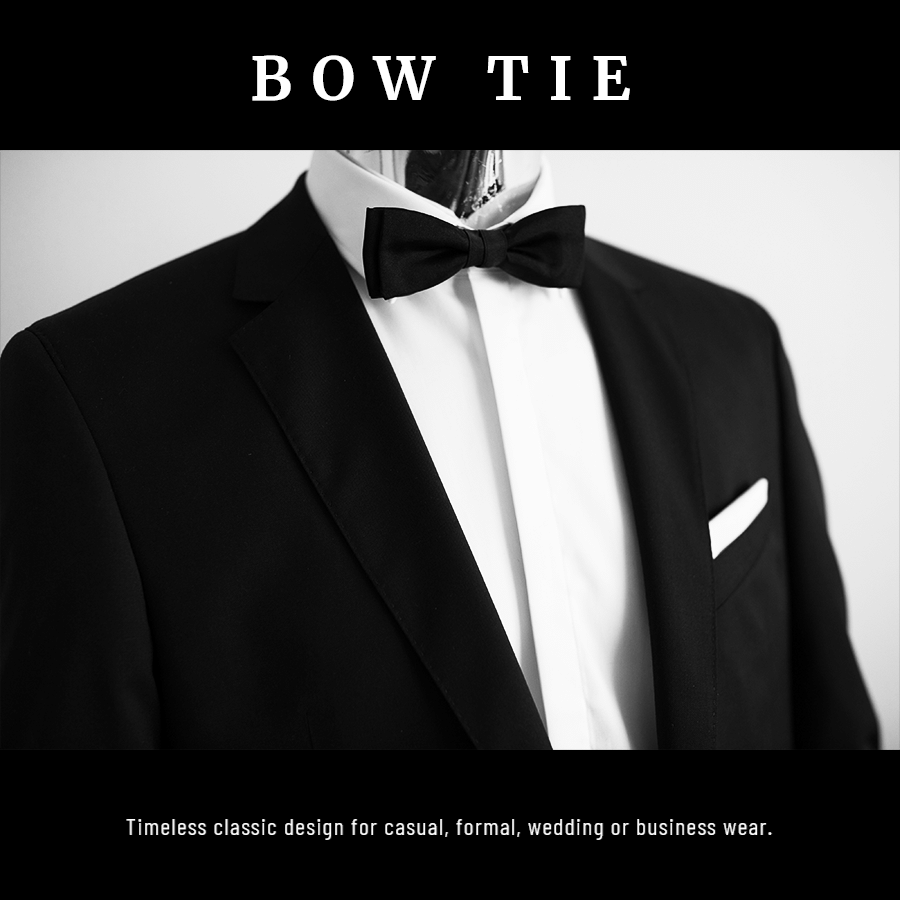 Simple Fashion Men's Bow Tie Display Introduction Instagram Post预览效果