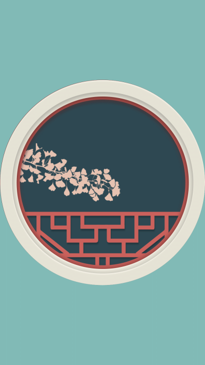 Literary Traditional Chinese Window Frame Flower Scene  Instagram Highlight