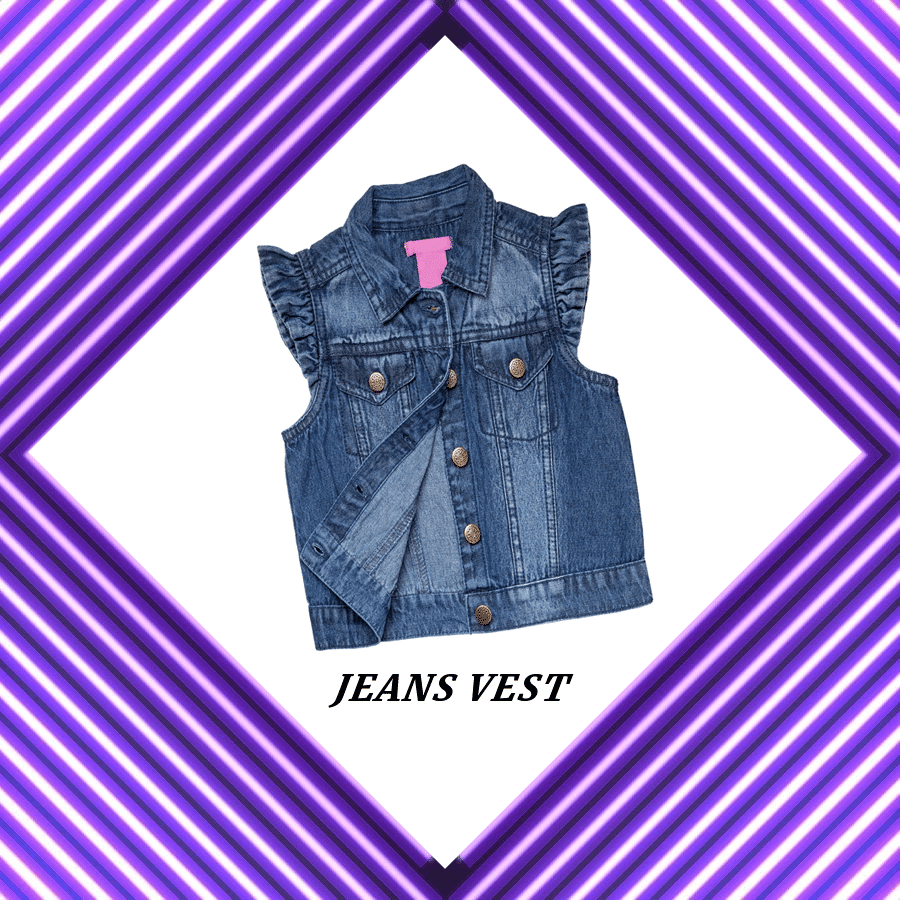 Simple Fashion Jeans Vest Display Instagram Post