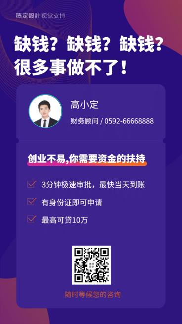 贷款引流宣传海报预览效果