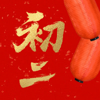 初二红金喜庆春节新春新年公众号次图预览效果