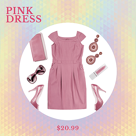 Laser Background Simple Fashion Women's Dress Display Instagram Post