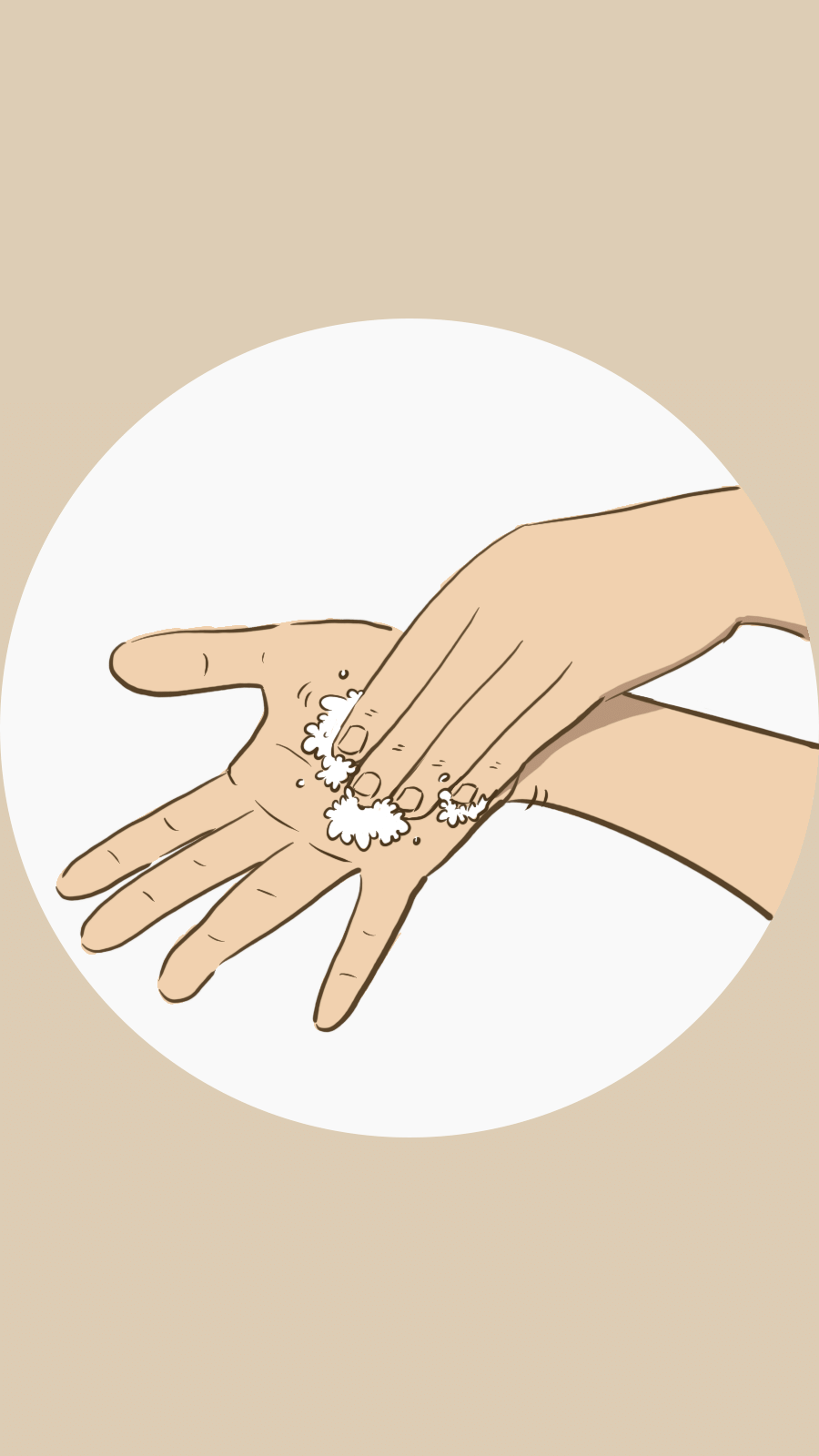Medical Brown Background Wash Hollow Of The Palm Simple Style Instagram Highlight