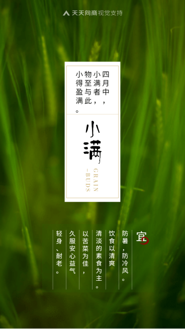 超清新小满节气打卡必备正能量预览效果