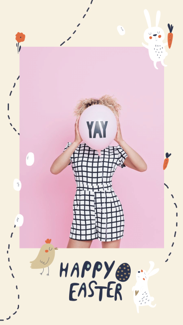 Fresh Style Easter Greeting Instagram Story预览效果