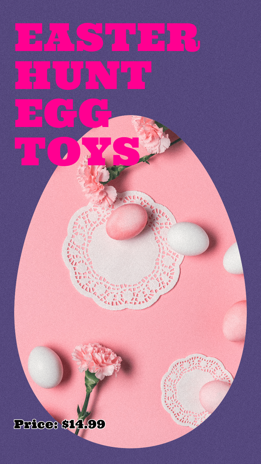 Simple Eaaster Hunt Egg Toys Dipslay Instagram Story预览效果