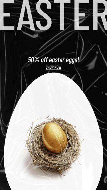 Simple Easter Eggs Discount Promo Instagram Story