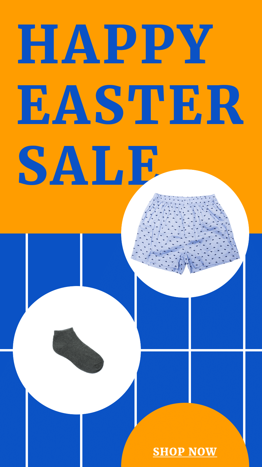 Men's Pajama Sports Wear Easter Sale Ecommerce Story预览效果
