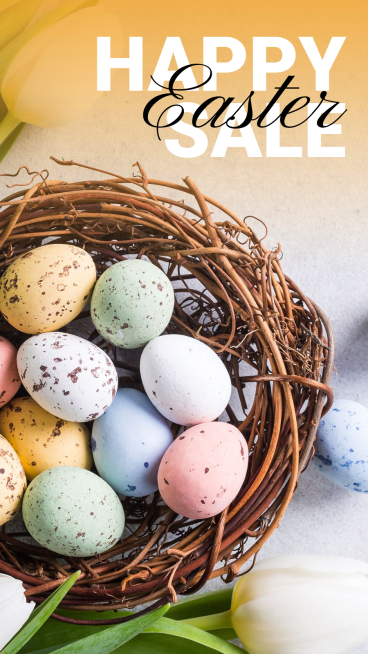 Easter Eggs Promotion Simple Fashion Style Poster Instagram Story预览效果