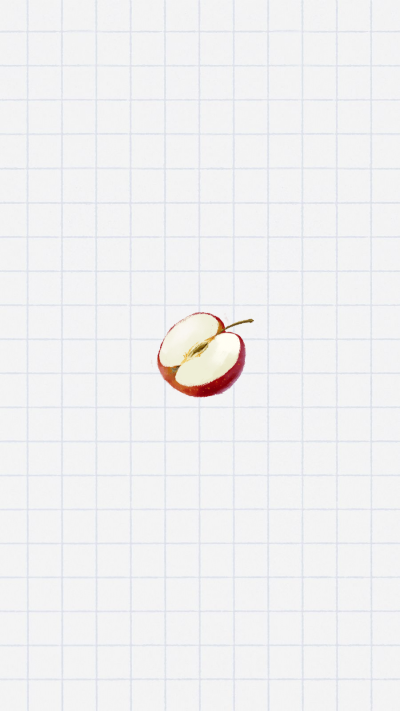 Grid Background Hand Painted Mini Fruits Apple Illustration Instagram Highlight