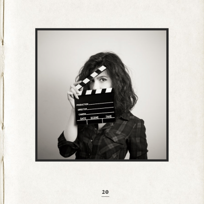 Retro Black Line Stroke Woman Instagram Post