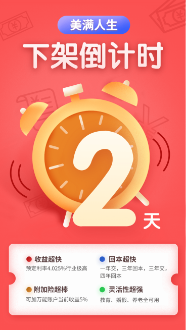 金融保险金融产品下架倒计时创意海报预览效果