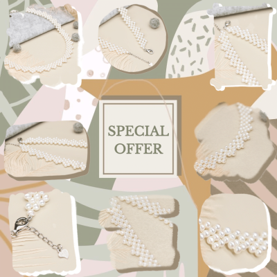 Jewelry Promotion Necklace Photos Fashion Simple Style Poster Instagram Post