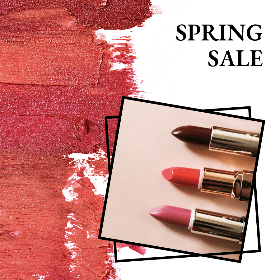 Simple Fashion Lipsticks Spring Sale Instagram Post预览效果