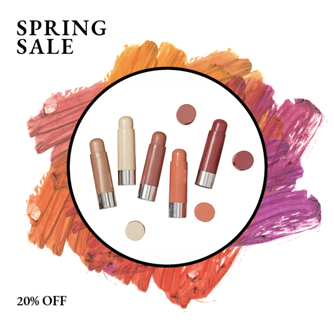 White Background Crayon Background Cosmetics Promotion Fashion Simple Style Poster Instagram Post预览效果