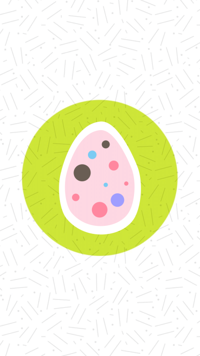 Hand Painted Dots Pattern Easter Egg Illustration Instagram Highlight