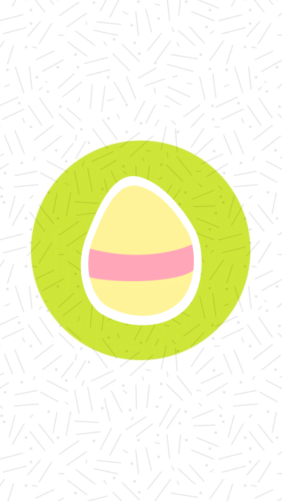 Simple Hand Painted Rectangle Pattern Easter Egg Illustration Instagram Highlight