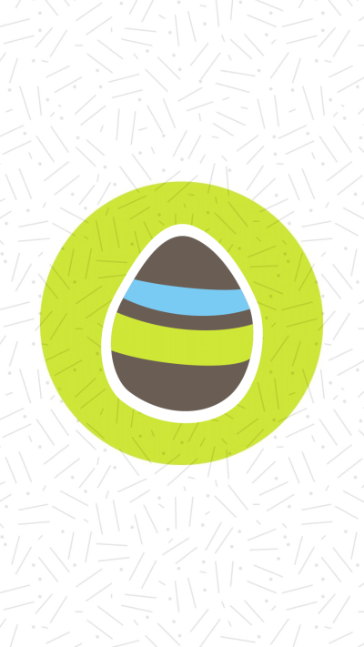 Simple Hand Painted Stripe Pattern Easter Egg Illustration Instagram Highlight