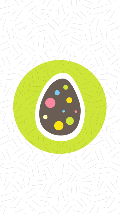 Easter Colorful Dots Pattern  Egg Illustration Instagram Highlight