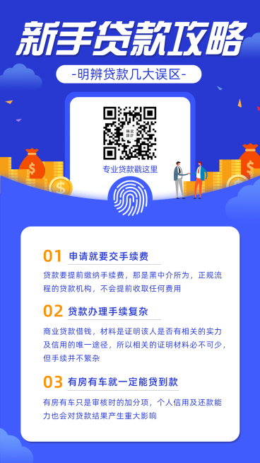 新手贷款攻略理财知识海报预览效果