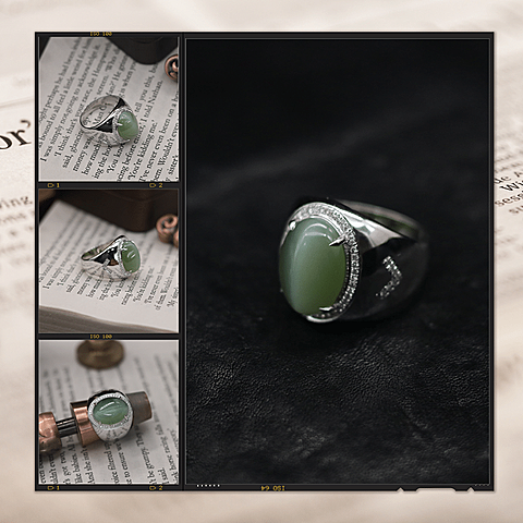 Retro Style Ring Detail Display Instagram Post
