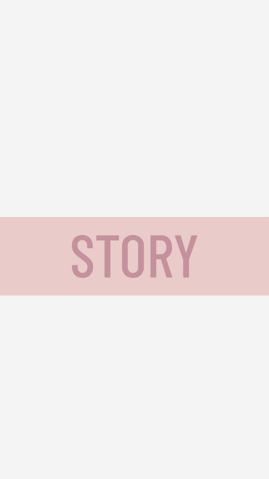 Creative Pink Rectangle Frame Simple Text Story Instagram Highlight