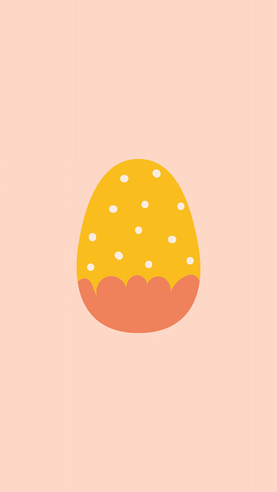 Easter Festival Pink Background Egg Picture Simple Art Style Instagram Highlight