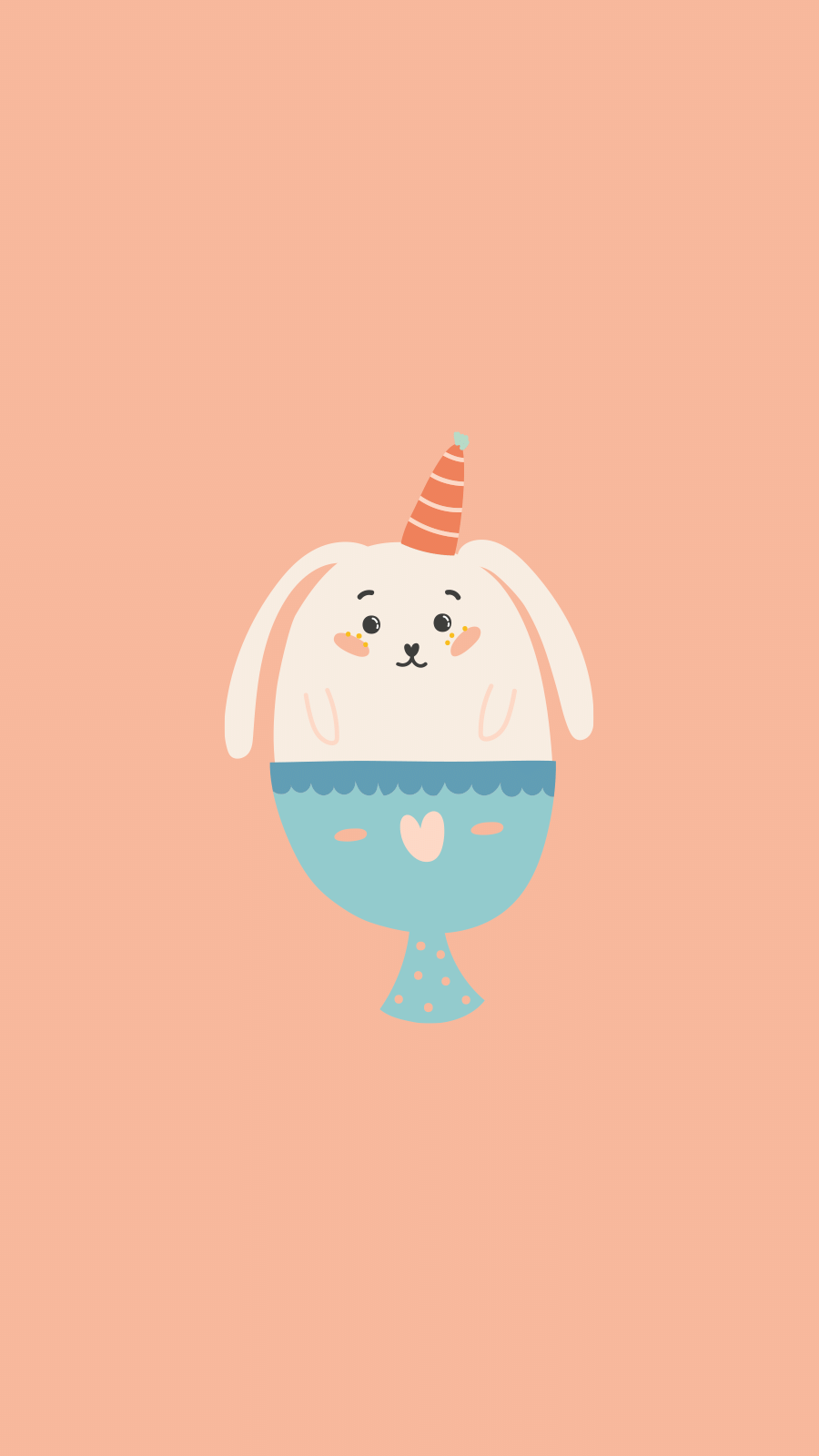 Pink Background Easter Festival Rabbit Fashion Simple Style Instagram Highlight