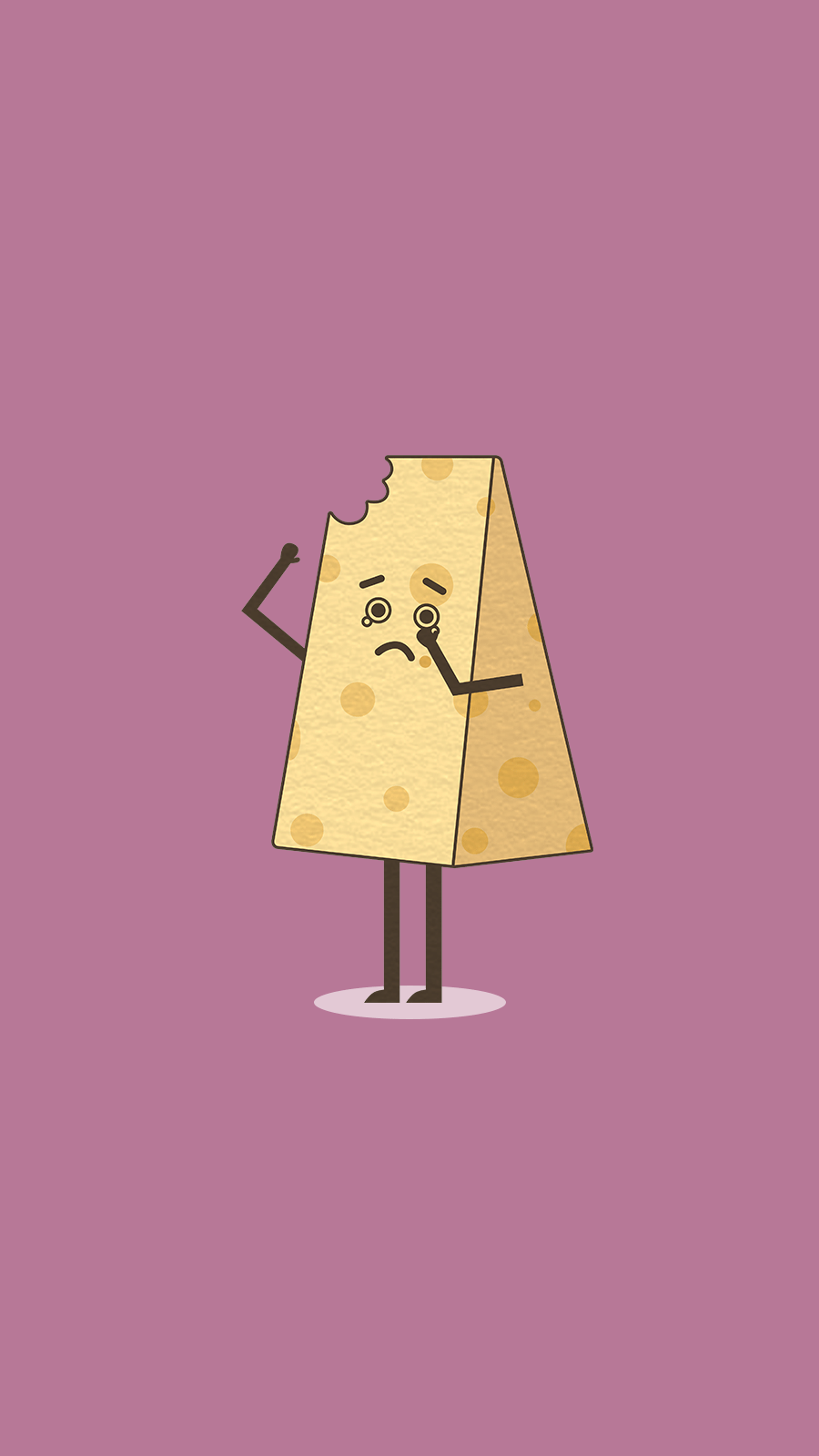 Simple Cute Style Cartoon Food Crying Cheese Instagram Highlight