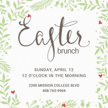 Simple Fresh Mother's Day Brunch Introduction Instagram Post
